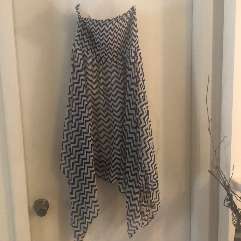 Black and white chevron sundress